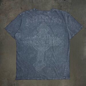 Vintage Y2K Affliction Cherubs Mall Goth Emo Cyber Angelic Ethereal T-Shirt